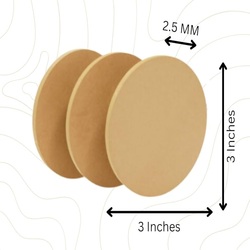 MDF CUTOUT ROUND 3 INCH